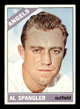1966 Topps #173 Al Spangler California Angels Faint Corner Crease