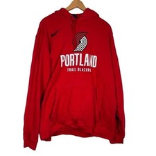 Nike Portland Trail Blazers Red Basketball Hoodie Mens NBA - XL