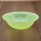 Jadeite Fire King Oven Ware Jane Ray Ribbed Serving Bowl 8 1/4" Vintage AH