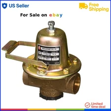 Water Pressure Reducing Valve Brass 1/2 In. NPT Home Plumbing System