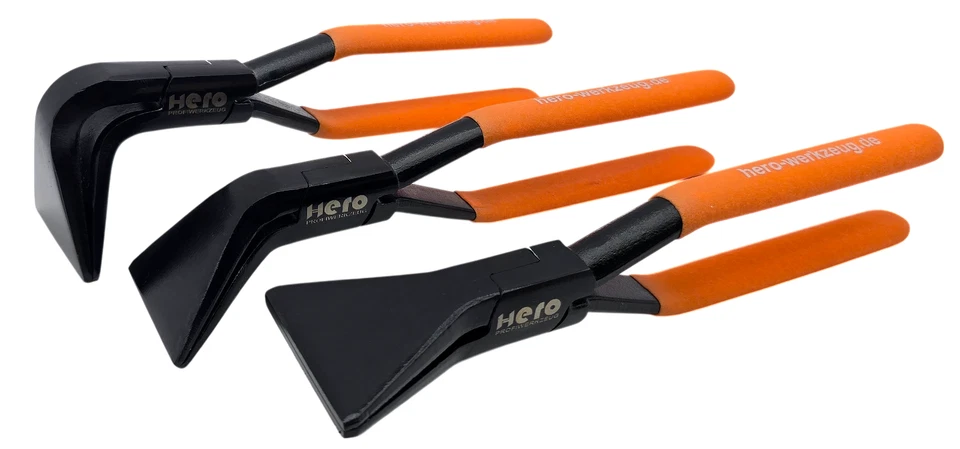 HERO Profi Abkantzange Set 3-tlg 0°,45°,90° Dachdecker Spengler Blechbearbeitung - Bild 4 von 4