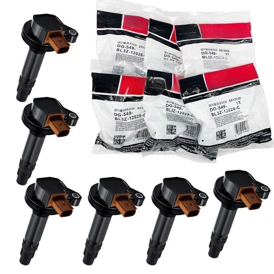 6 juegos de bobinas de encendido y bujías GENUINAS Motorcraft para Ford F150 3,5 L nuevas/ Foto 2 de 4