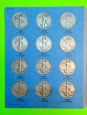 外国 アメリカ銀貨 HALFDOLLAR まとめ 【8枚組】 Liberty Standing Half Dollar Collection Complete 1937-1947, 30