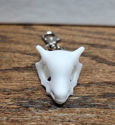 Cubone Skull Pokemon Keychain Swivel with Clasp