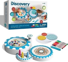 Discovery Kids Color Creations Spin & Twist Art Maker Set 3 Paints and 6 Markers