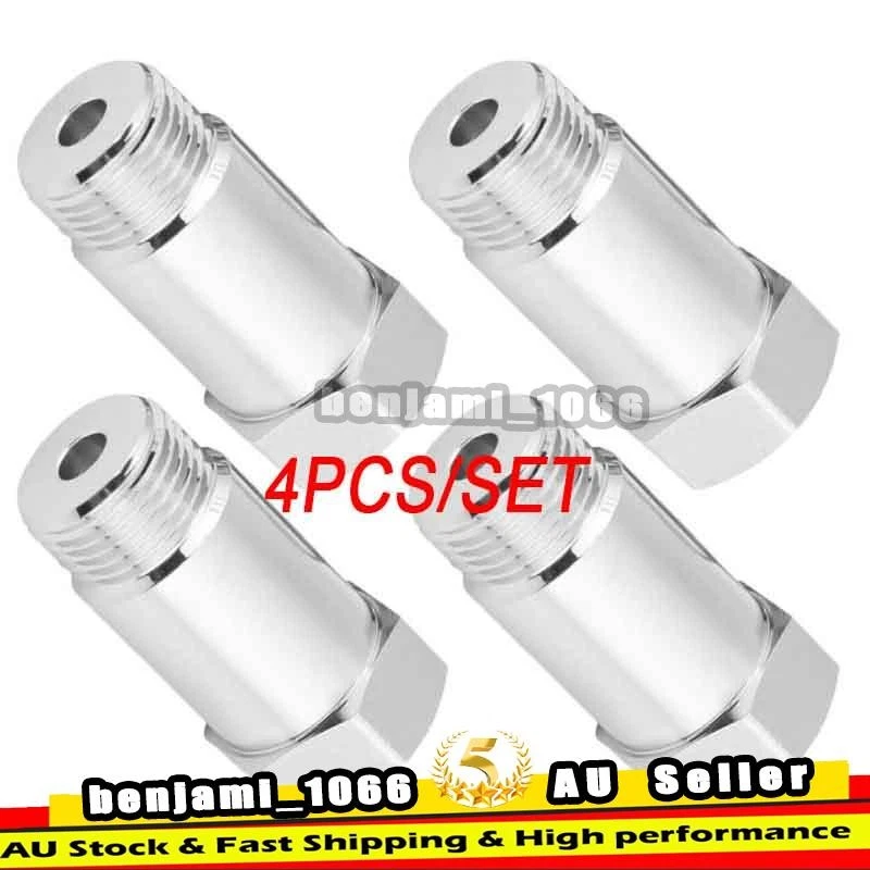 4X O2 02 OXYGEN SENSOR EXTENDER M18 x 1.5 CEL FIX EXTENSION SPACER ADAPTER 45MM