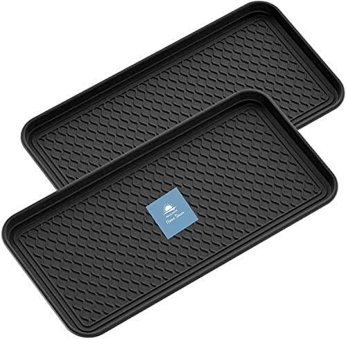 BBA SUNRISE Rubber Boot Tray Wet Shoe Tray for Entryway Indoor, Shoe Mats for