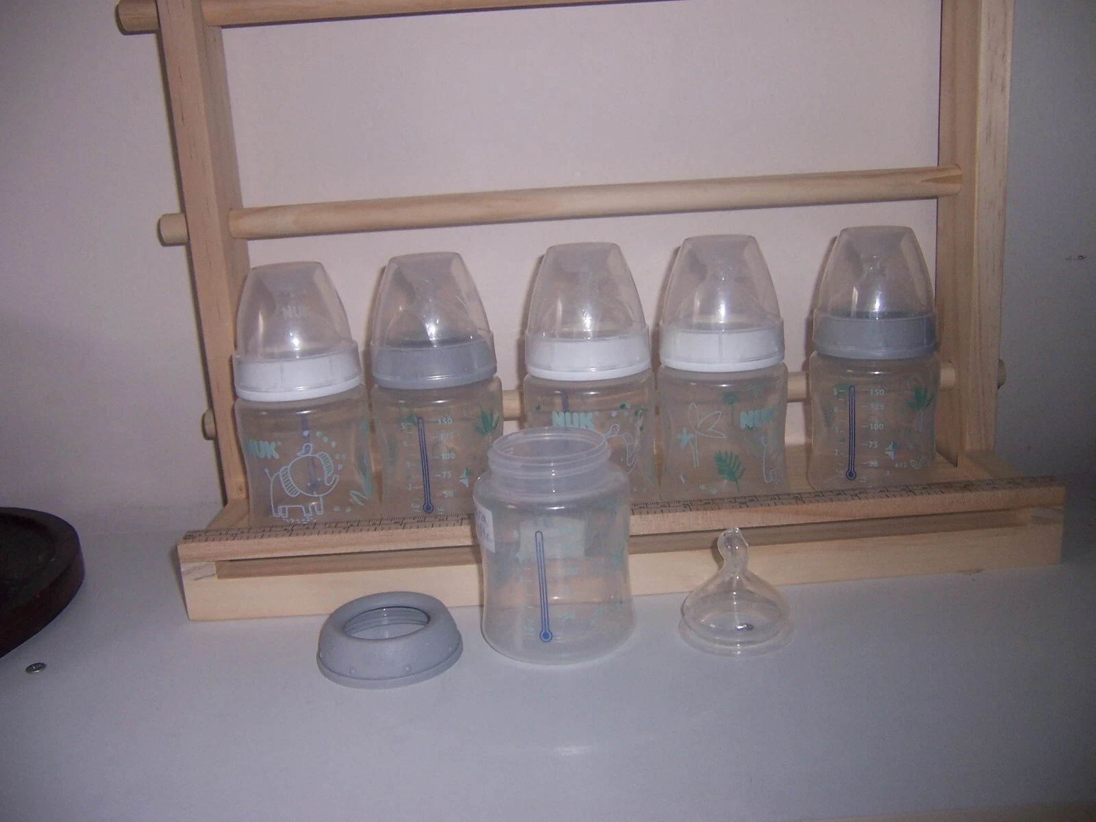 NUK Smooth Flow Anti Colic Baby Bottle, spook bag