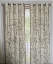 54 x 84 Stone Gray 100% Cotton Window Panel Light Filter