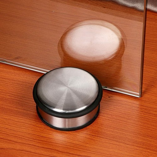 Heavy Duty Floor Door Stopper No Drill, Durability Stainless Steel Stops NEW - Picture 4 of 12