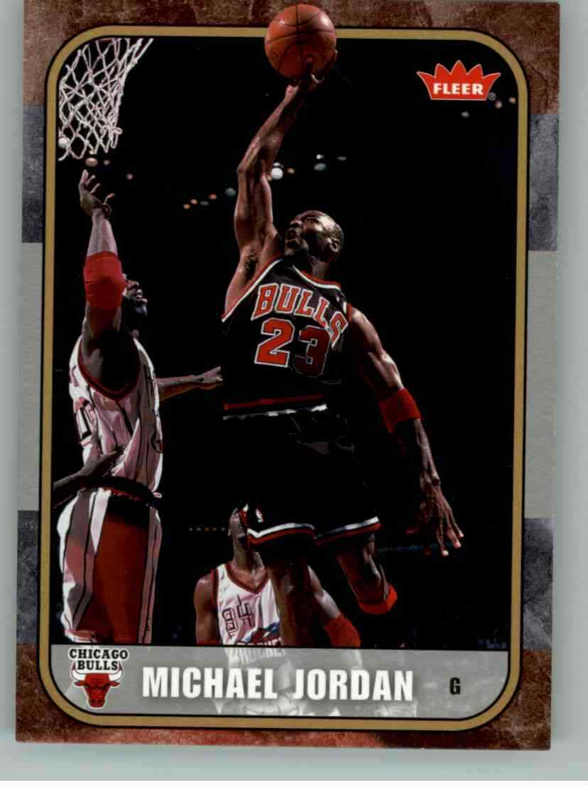 2007-08 Fleer Michael Jordan card # 85 *** Chicago Bulls