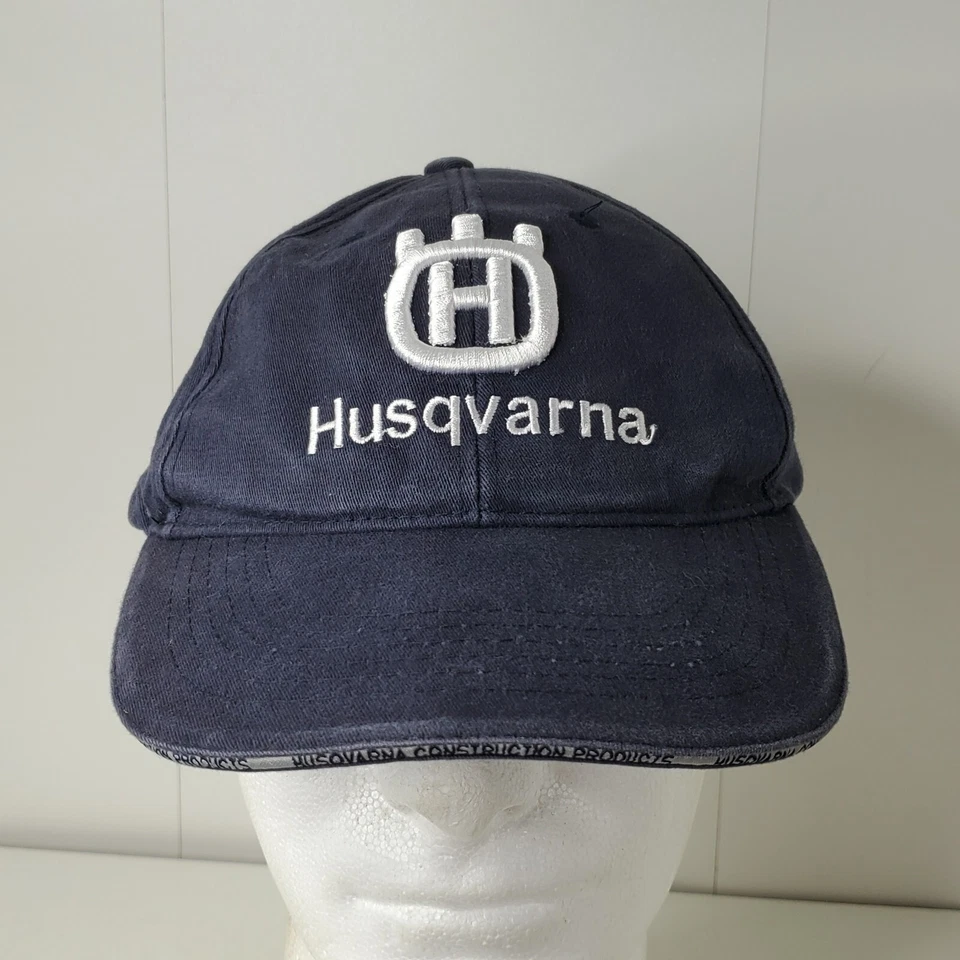 Gorra de béisbol Husqvarna con logotipo bordado en 3D productos de construcción con tirantes Foto 2 de 4