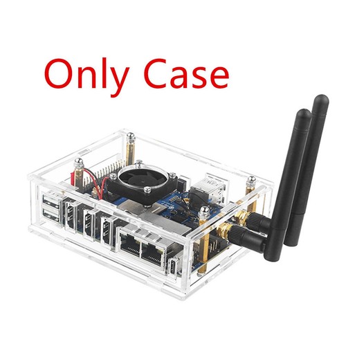 Acrylic Transparent Enclosure Case House W/ Cooling Fan For Orange Pi 5 Plus - Picture 5 of 14