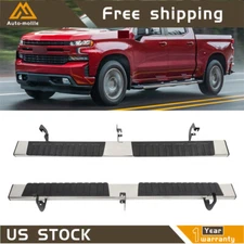 Nerf Bar Side Step Running Board 6" For 2019-2023 Silverado/Sierra 1500 Crew Cab