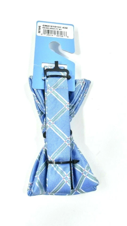 Pajarita con cuello Countess Mara para hombre nueva azul 100 % seda fiesta cuadros Foto 2 de 3