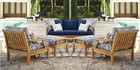 6 PC TEAK SOFA SET GARDEN OUTDOOR PATIO FURNITURE POOL DECK - SACK LOUNGING SET