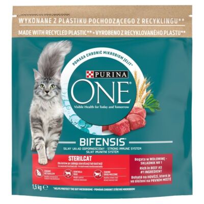 PURINA ONE STERILCAT TROCKENFUTTER MIT RIND 1,5 kg