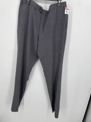 Ted Baker Men's Size 40R Gray Un-Hemmed Dress Pants, NWT Pleated