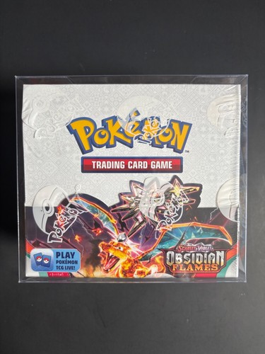 Pokémon 2023 Scarlet & Violet Obsidian Flames Booster Box w/Plastic Protector
