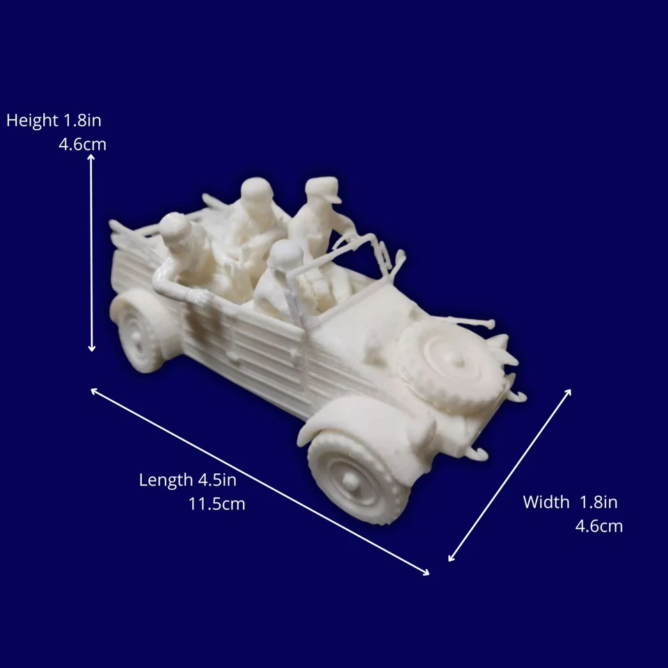 German Kubelwagen scale 1:32 Models Kits military vehicles DIY - Image 2 of 4