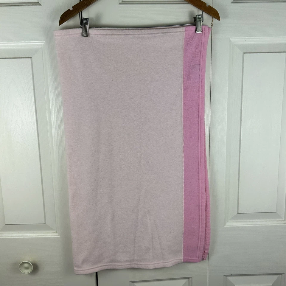 Blankets & Beyond Tiger Baby Blanket Yellow Kitty Cat Pink Fleece Security Lovey - Image 3 of 4