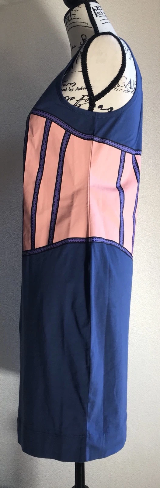 ABITO DA SERBATOIO LOVE MOSCHINO CORSETTO GRAFICO SENZA MANICHE taglia 6