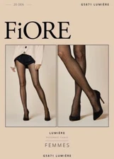 FIORE LUMIERE DELICATE DOT FISHNET PATTERN TIGHTS PANTYHOSE BLACK 3 SIZES