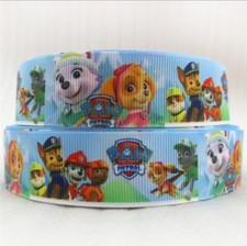 1 INCH GROSGRAIN RIBBON Hair Bow Supplies Wholesale Paw Patrol Everest Skye