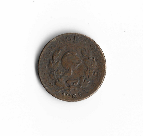 1965 Colombia - 1 Centavo - 369 - Copper Nickel - 2g