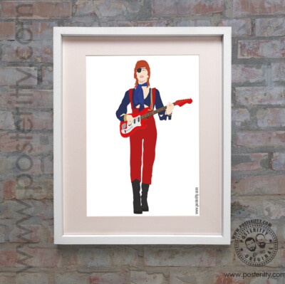 DAVID BOWIE - Ziggy Stardust Minimalist Poster Minimal Space