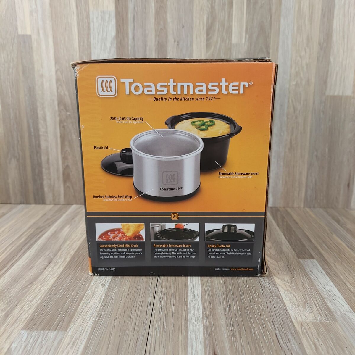 Toastmaster 20 Oz Mini Crock Pot Model TM-165SC