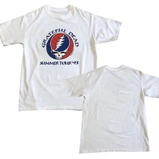 1993 GRATEFUL DEAD Summer Tour '93 Lightning Skull Concert T Shirt