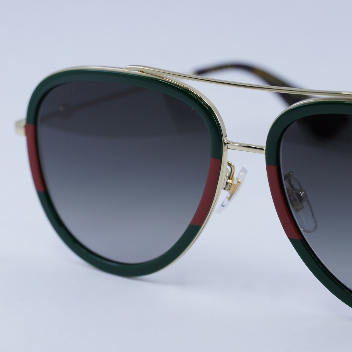 GUCCI GG0062S 003 Gold/Green/Red/Green Gradient 57-17-140 