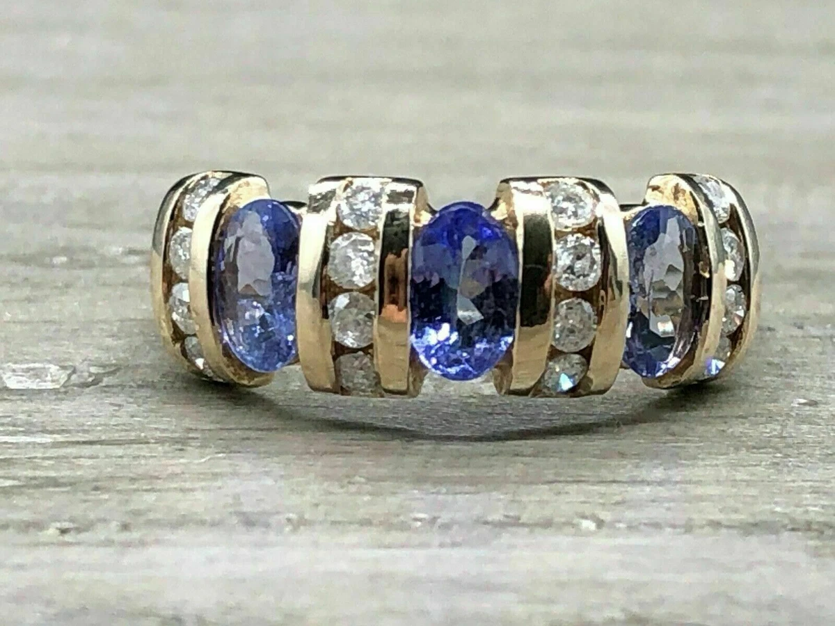 Lab created hotsell tanzanite ring