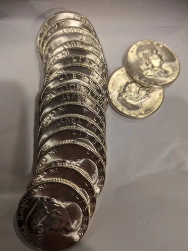 1953-S   Franklin Half Dollar  BU++ Uncirculated, 1 Coin from roll (each)