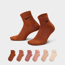 Nike EVERYDAY COTTON CUSHIONED ANKLE Socks SX6899-904 Size L 8-12 6-Pack