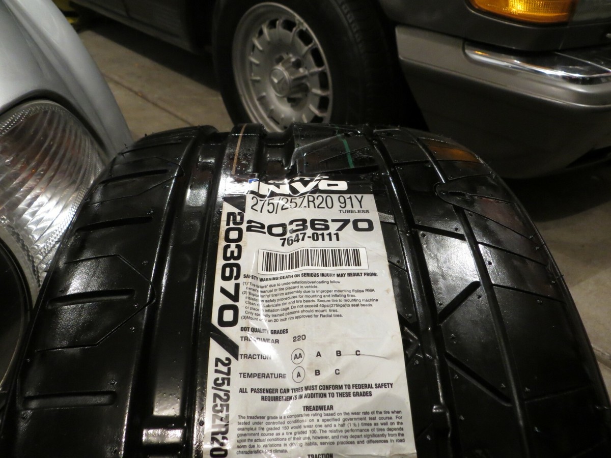 NEW 1 ONE NITTO INVO 275/25ZR20 91Y XL 203670 275 25 20