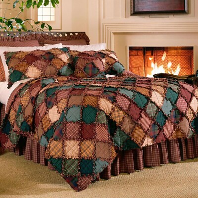 Campfire Patchwork Quilt Multi Warm
