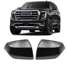 For 2021-2025 Chevy Tahoe Suburban Yukon Side Wing Mirror Cover Cap Gloss Black