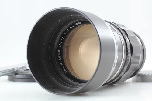 [N MINT w/ Hood]  Canon New FD 100mm f/2 NFD Telephoto MF Lens From Japan