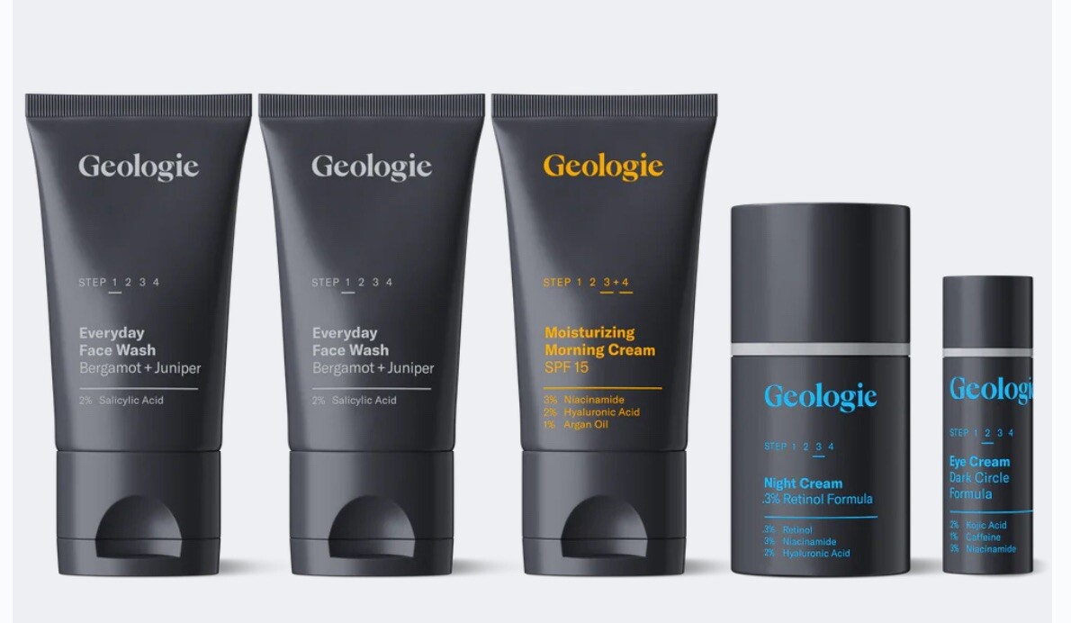 Geologie, Clear Skin ¡Suministro de 90 días! Para todo tipo de pieles. ¡Cura de piel clara! ¡Lujo!