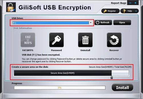 Gilisoft USB Stick Encryption(Academic / Personal License) - 第 1/1 張圖片
