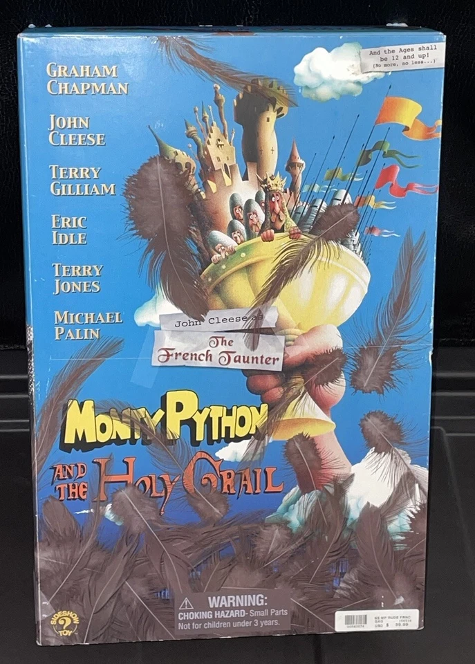 Monty Python y el Santo Grial John Cleese como tauntero francés con figura de pollo 12"" Foto 3 de 4
