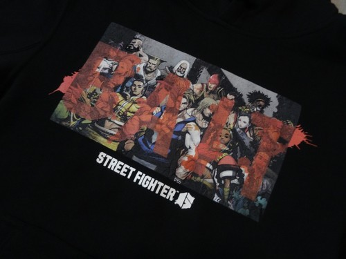 NEW Bait x Street Fighter GROUP BLACK Hoody Capcom MENS SZ XL GAME PS5 ps1 ps2 - Picture 3 of 4