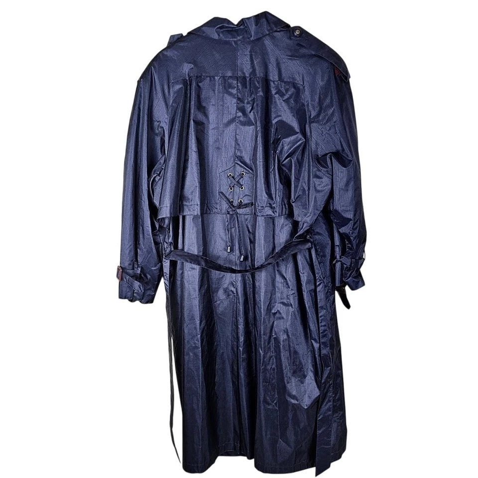 Gabardina de lluvia British Mist de colección para mujer talla 20WP azul oscuro forro con cremallera Foto 2 de 4
