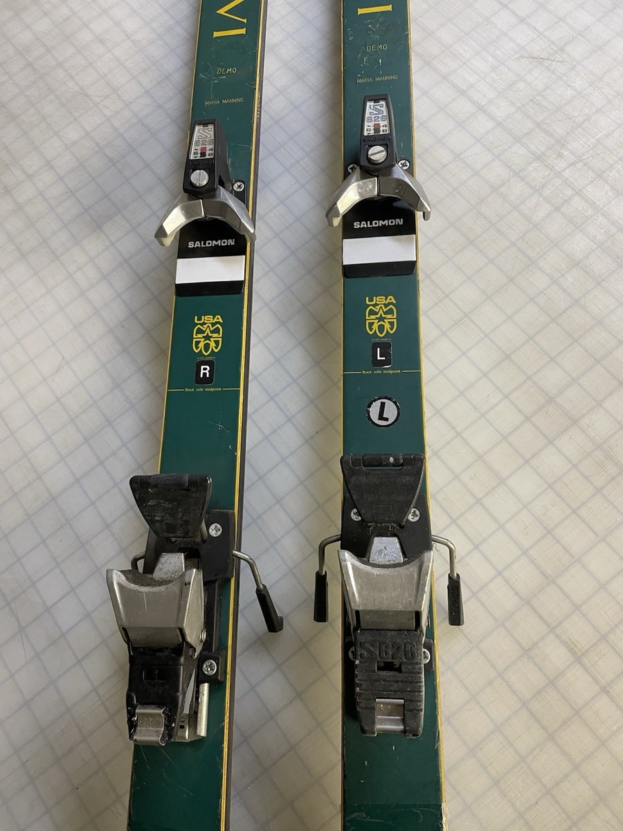 VINTAGE GREEN OLIN MARK VI SKIS | eBay