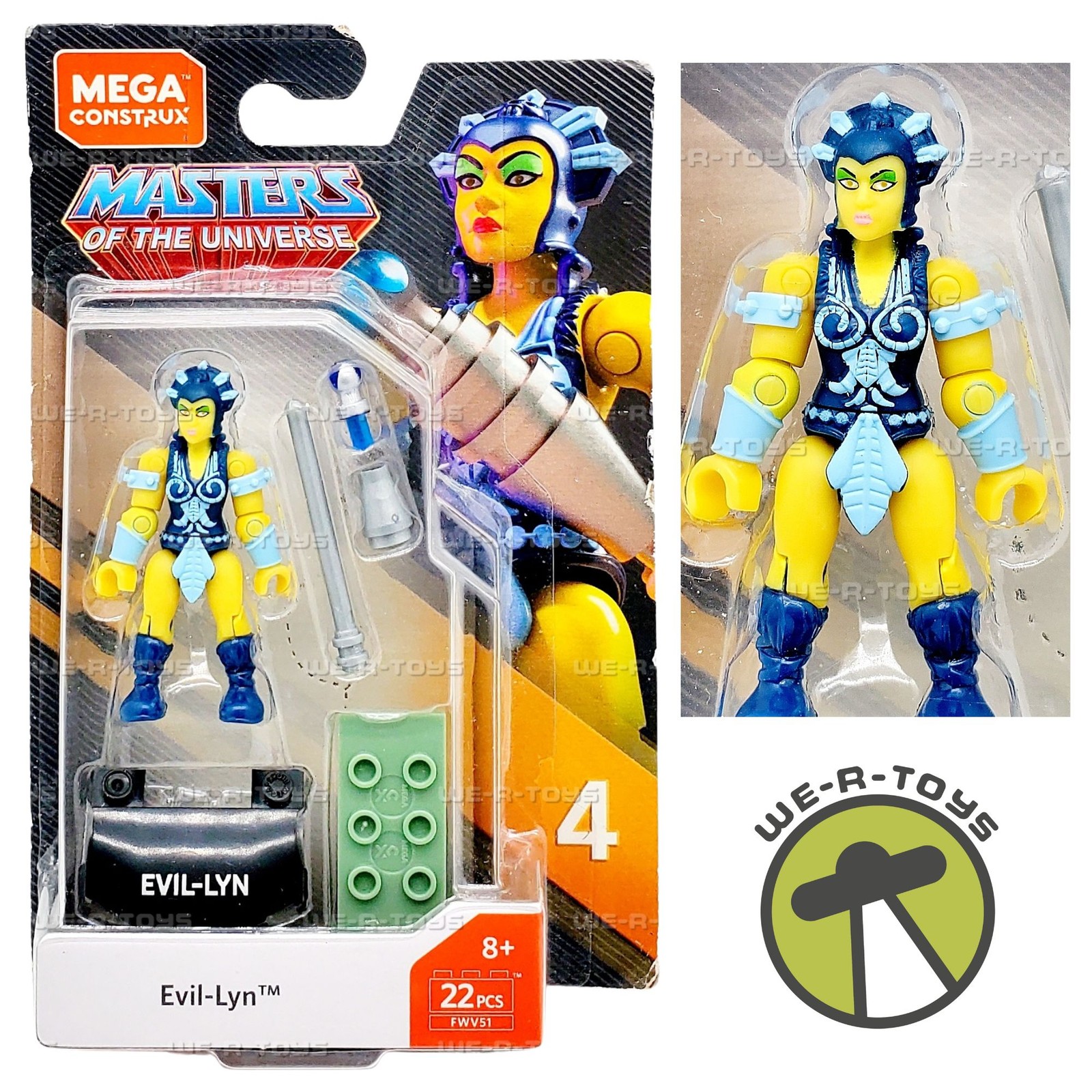 Mega Construx Heroes Masters of the Universe Evil-lyn Micro Action Figure Mattel