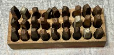 Vintage Cadillac Detroit ⅛” Heavy Duty Steel Letter Stamp Set Made in USA