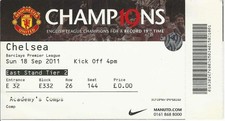 Ticket PL 11-12 Manchester United - Chelsea