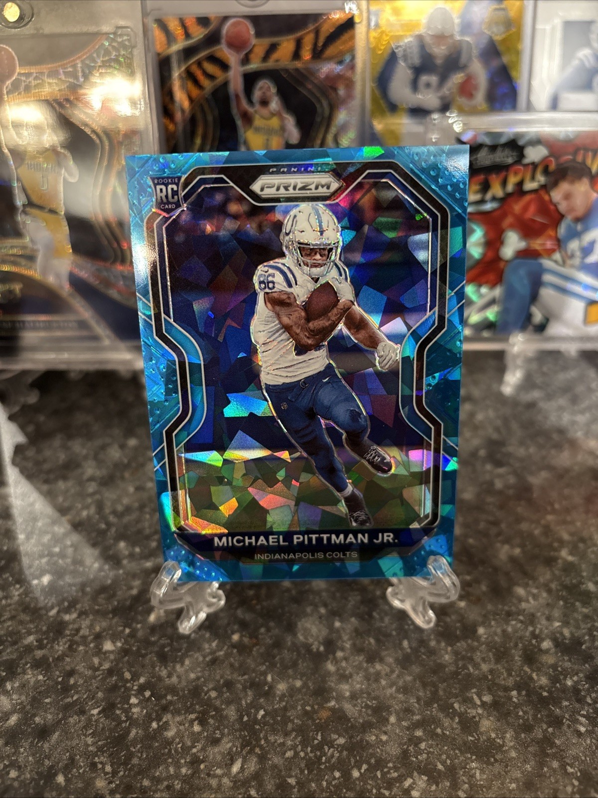 MICHAEL PITTMAN JR. 2020 PANINI PRIZM ROOKIE BLUE ICE Colts Steelers RC /99 #333